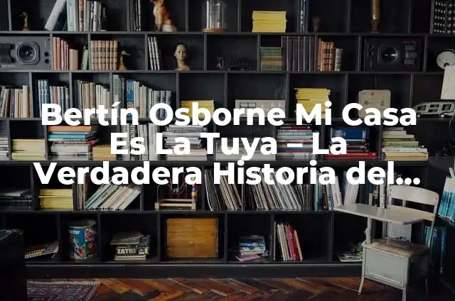 ¿Quién es la novia de Bertín Osborne? 7 Bertín Osborne Mi Casa Es La Tuya – La Verdadera Historia del Presentador de TV