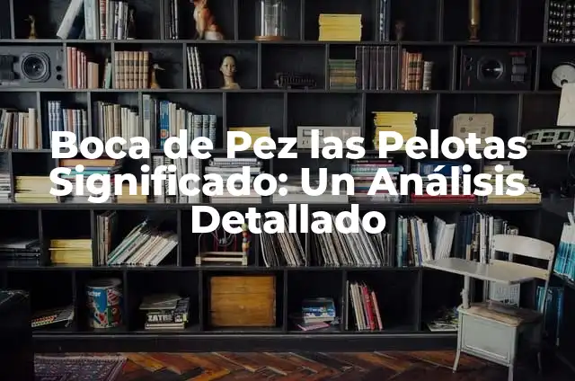 Cómo hacer esferas de Navidad en el aula de clases 7 Boca de Pez las Pelotas Significado: Un Análisis Detallado