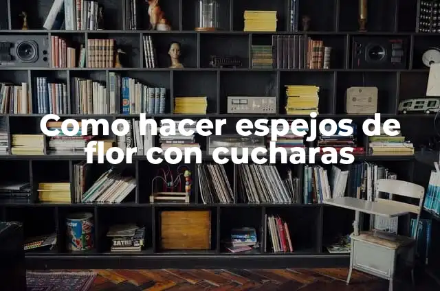 Los significados retóricos de los espejos 7 Como hacer espejos de flor con cucharas
