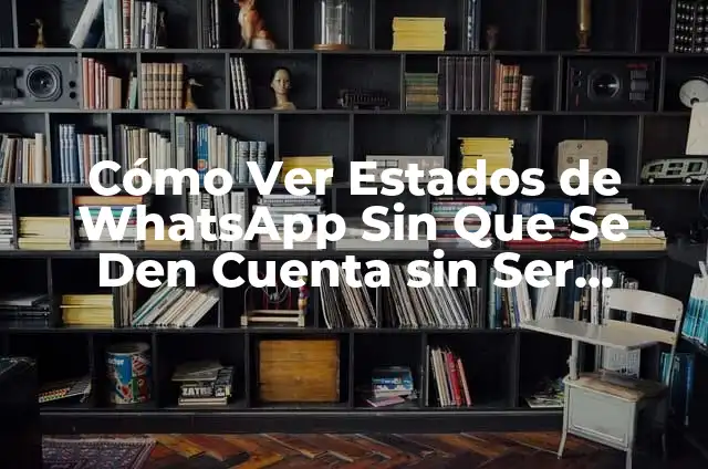 Cómo Ver Estados Sin Que Se Den Cuenta: Una Guía Completa 4 Cómo Ver Estados de WhatsApp Sin Que Se Den Cuenta sin Ser Detective