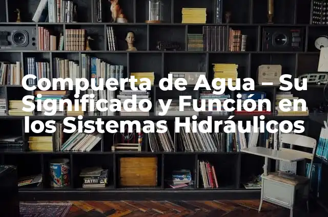 Remedios Caseros para Limpiar Lámparas de Cristal: Guía Práctica y Efectiva 5 Compuerta de Agua – Su Significado y Función en los Sistemas Hidráulicos