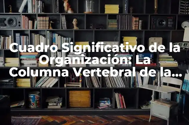 Como hacer el símbolo de número con guión abajo 5 Cuadro Significativo de la Organización: La Columna Vertebral de la Estructura Empresarial