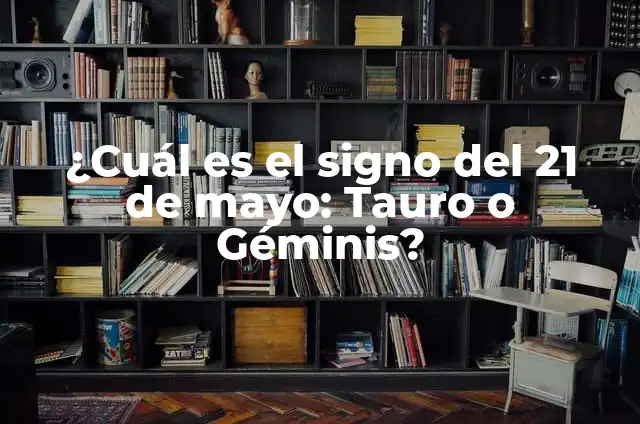 ¿Cuál es mi signo? 20 de abril: Aries o Tauro? 4 ¿Cuál es el signo del 21 de mayo: Tauro o Géminis?