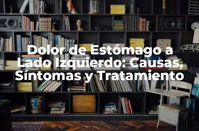 Pinchazo en el abdomen lado izquierdo: Causas, Síntomas y Tratamiento 4 Dolor de Estómago a Lado Izquierdo: Causas, Síntomas y Tratamiento