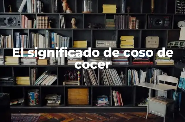 Cómo Hacer Cocer el Maní 3 El significado de coso de cocer