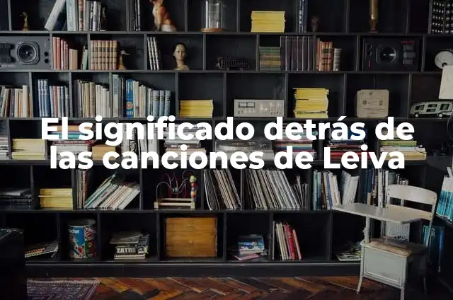 El significado detrás de las canciones de Megadeth 4 El significado detrás de las canciones de Leiva