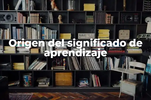El Origen del Fez 5 Origen del significado de aprendizaje