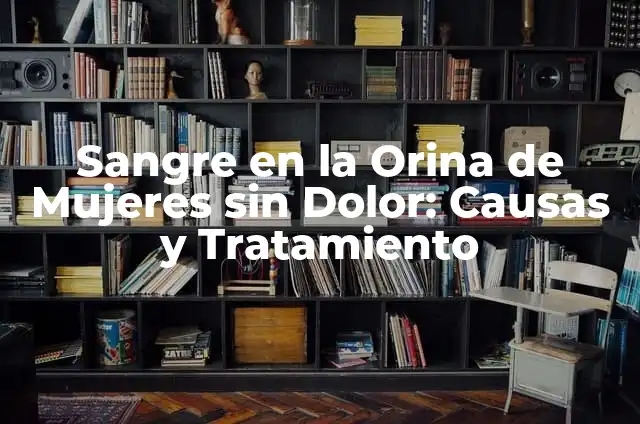 Infección de Orina con Sangre al Limpiarme: Causas, Síntomas y Tratamiento 4 Sangre en la Orina de Mujeres sin Dolor: Causas y Tratamiento