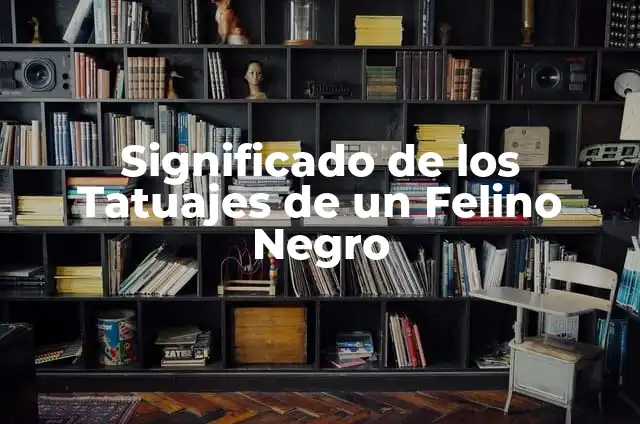 Significado de Felino 4 Significado de los Tatuajes de un Felino Negro