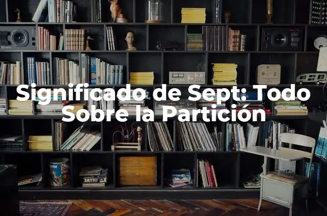 Como Hacer Chimol 3 Significado de Sept: Todo Sobre la Partición