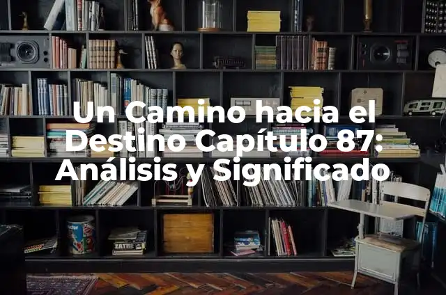 Un Camino hacia el Destino Capítulo Final: Guía sobre el Proceso de Cierre de la Vida 6 Un Camino hacia el Destino Capítulo 87: Análisis y Significado