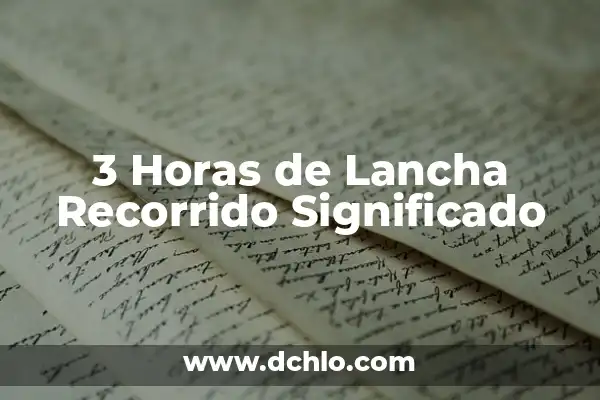 Meditaluz: El Significado de las Horas Iguales 6 3 Horas de Lancha Recorrido Significado