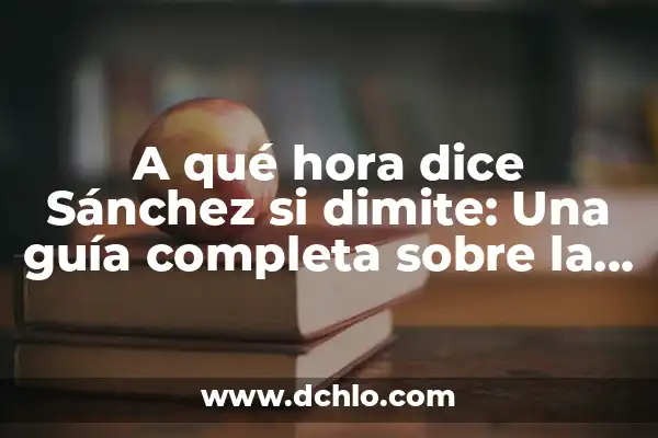 El Significado de Heriberto y su Origen Germánico 3 A qué hora dice Sánchez si dimite: Una guía completa sobre la crisis política en España