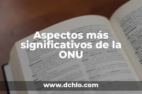 El Significado del Nombre de Camila 5 Aspectos más significativos de la ONU