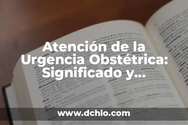 Intervención en Espacios: El Arte y su Significado 6 Atención de la Urgencia Obstétrica: Significado y Protocolos