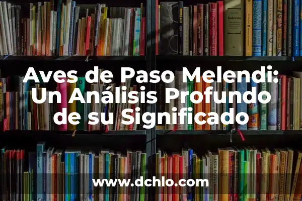 ¿Qué Pasó en el Accidente de los Andes? - Una Catástrofe Aérea Inolvidable 5 Aves de Paso Melendi: Un Análisis Profundo de su Significado