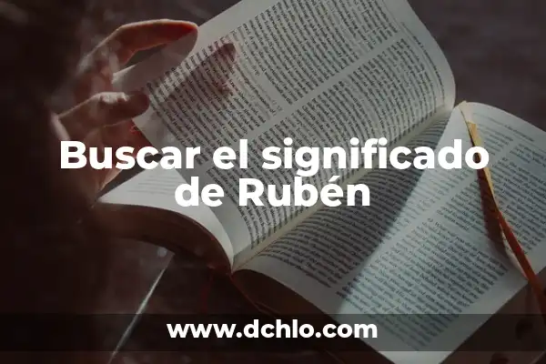 Significado del Nombre de Iker 4 Buscar el significado de Rubén