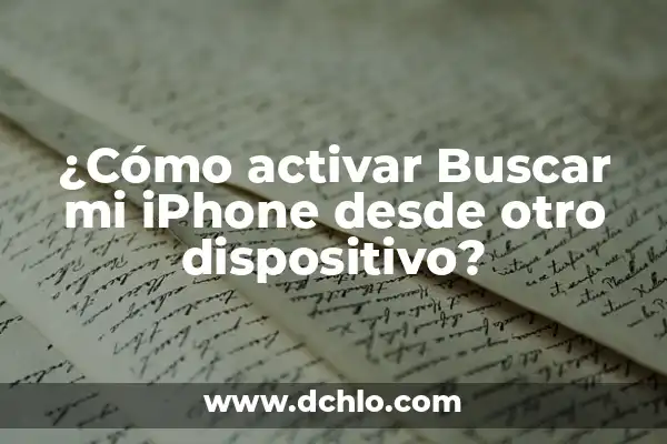 Como Hacer Dinero en Internet desde Casa 6 ¿Cómo activar Buscar mi iPhone desde otro dispositivo?