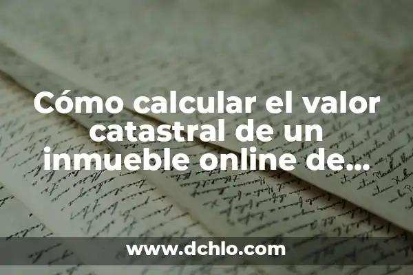 Cómo Eliminar Muchas Canciones de Spotify de Forma Rápida y Sencilla 4 Cómo calcular el valor catastral de un inmueble online de forma rápida y sencilla
