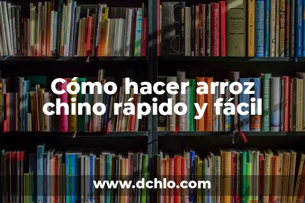 C贸mo Quitar una Cuenta de Gmail sin Eliminarla 3 C贸mo hacer arroz chino r谩pido y f谩cil