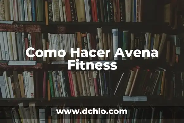 Cómo hacer galletas de almendras sin harina 6 Como Hacer Avena Fitness