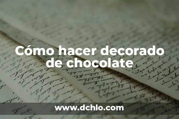 Cómo hacer ramo de rosas de chocolate 6 Cómo hacer decorado de chocolate