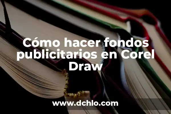 Como hacer una marca de agua en Corel Draw 4 Cómo hacer fondos publicitarios en Corel Draw