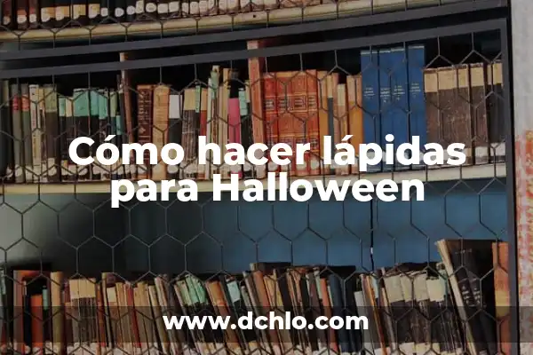 30 Ideas para Hacer una Calabaza de Halloween Única y Espeluznante 5 Cómo hacer lápidas para Halloween
