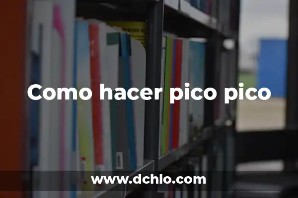 Introducción al Desbaste de Pico 5 Como hacer pico pico