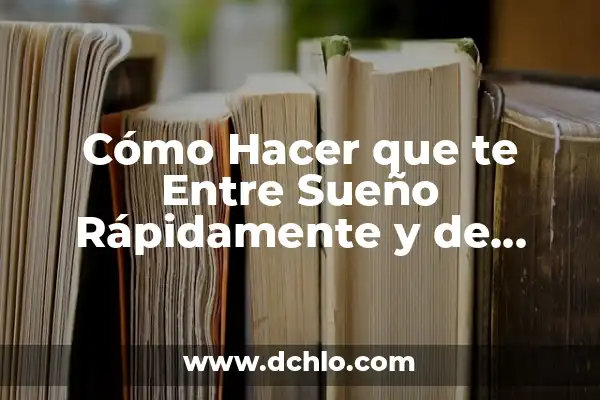 Cómo hacer que crezcan las cejas de forma natural 4 Cómo Hacer que te Entre Sueño Rápidamente y de Forma Natural