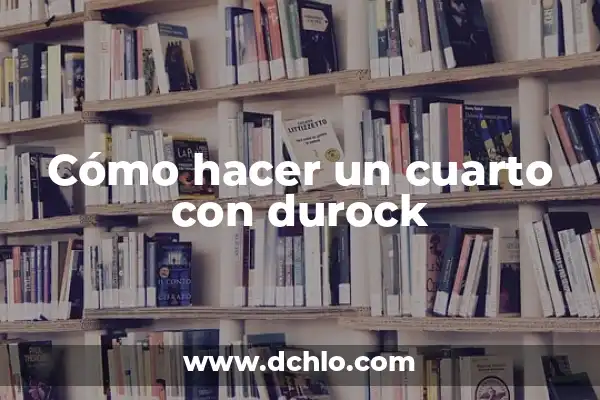 Cómo hacer carpetas para hojas de un cuarto Watman 7 Cómo hacer un cuarto con durock