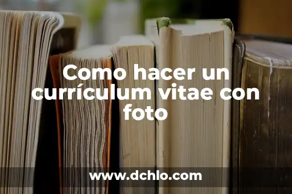 Cómo hacer un currículum vitae en Word 2016 5 Como hacer un currículum vitae con foto