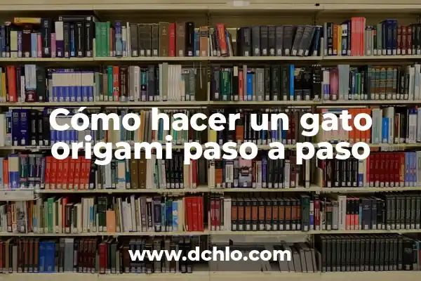 Cómo Grabar un CD de Música en el Ordenador: Guía Paso a Paso 6 Cómo hacer un gato origami paso a paso