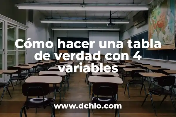 Caída Libre - Significado de las Variables 4 Cómo hacer una tabla de verdad con 4 variables