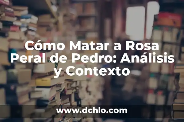 Javi Moyano, ex marido de Rosa Peral: Todo sobre su vida y carrera 8 Cómo Matar a Rosa Peral de Pedro: Análisis y Contexto