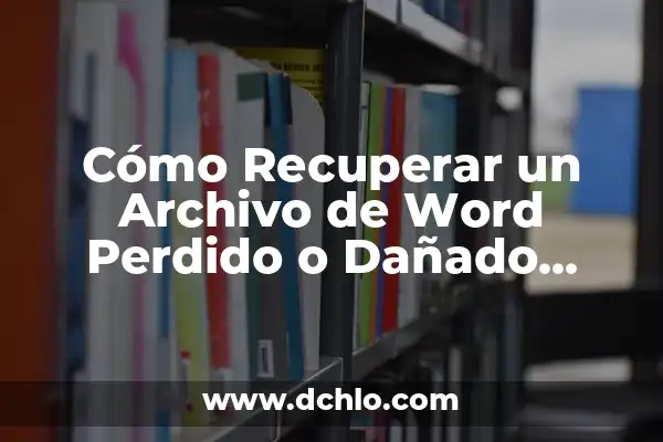 ¿Qué Pasó con los Padres de Assunta? Un Caso de Misterio y Drama Familiar 4 Cómo Recuperar un Archivo de Word Perdido o Dañado (2024)