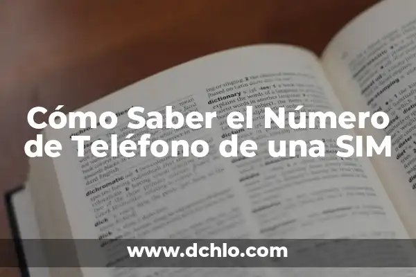 Cómo Cambiar el PIN de la SIM en iPhone - Guía Definitiva 6 Cómo Saber el Número de Teléfono de una SIM