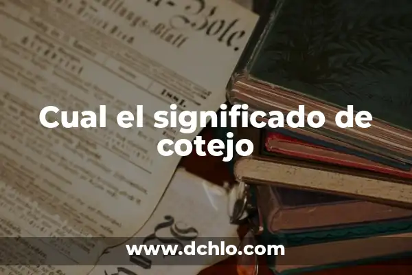 Cómo Agregar una Página en Documentos de Google: Guía Detallada y Completa 4 Cual el significado de cotejo
