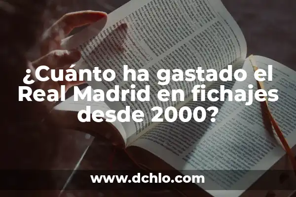 Análisis de las Series de TV de los 90 y 2000: Una Mirada Retro 4 ¿Cuánto ha gastado el Real Madrid en fichajes desde 2000?
