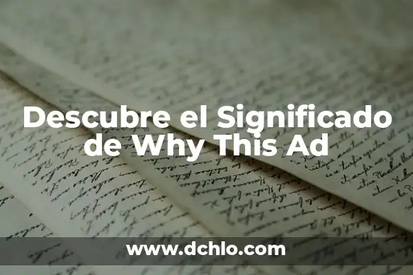 Sweet Dreams (Are Made of This): Un viaje al significado de la icónica canción de Eurythmics 6 Descubre el Significado de Why This Ad