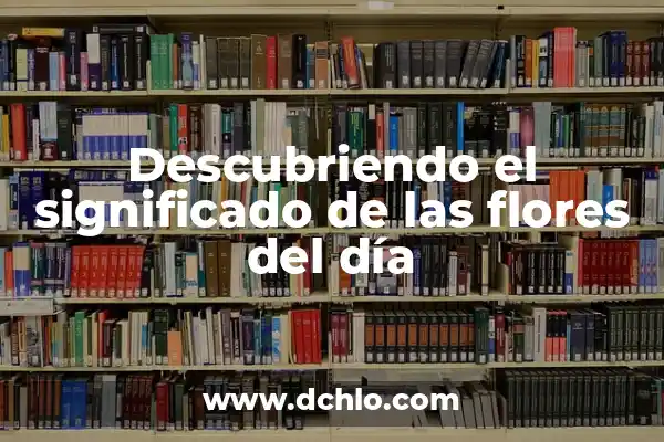Como Hacer Ajo Blanco Andaluz 6 Descubriendo el significado de las flores del día