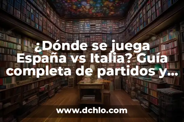 La Estatua Más Grande del Mundo: Un Recorrido por los Gigantes de la Escultura 4 ¿Dónde se juega España vs Italia? Guía completa de partidos y estadios