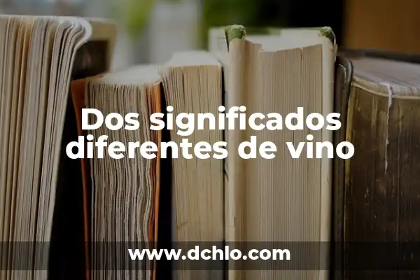 Ictus y el Significado de las Sílabas en la Poesía 4 Dos significados diferentes de vino