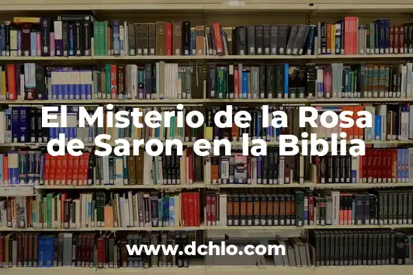 Calendario Maya: Significado de los Glifos 5 El Misterio de la Rosa de Saron en la Biblia