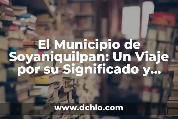 Significado de Distribución de la Riqueza 5 El Municipio de Soyaniquilpan: Un Viaje por su Significado y Riqueza Cultural