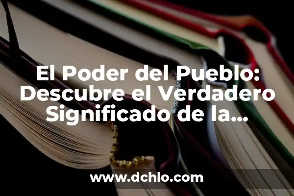 El Pueblo Más Pequeño de España: Descubre el Encanto de Mosqueruela 6 El Poder del Pueblo: Descubre el Verdadero Significado de la Democracia