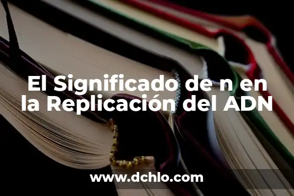 El Palito de la Ñ: Un Símbolo Lingüístico Único 7 El Significado de n en la Replicación del ADN