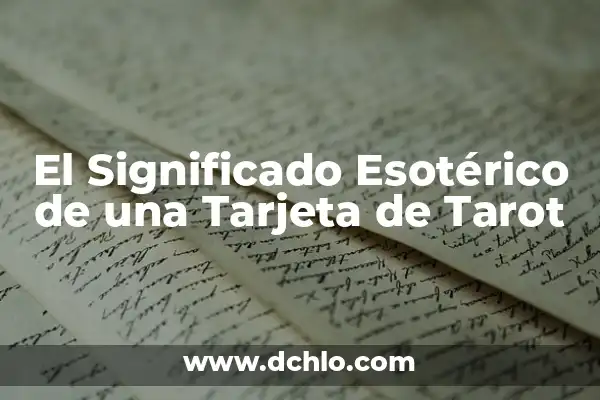 Cómo hacer una transacción de una tarjeta a otra 7 El Significado Esotérico de una Tarjeta de Tarot