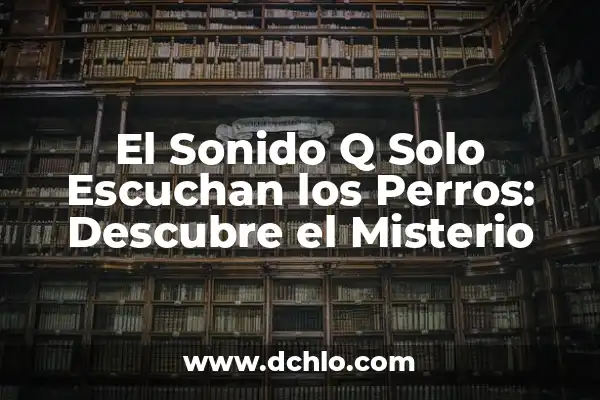 ¿Qué Significa Solo Se Q No Se Nada y Cómo Afecta en Nuestras Vidas? 7 El Sonido Q Solo Escuchan los Perros: Descubre el Misterio