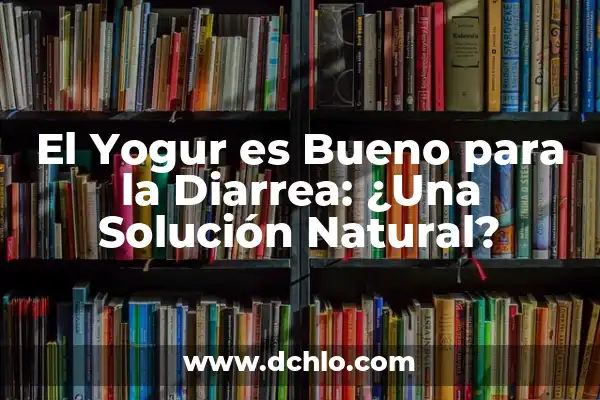 C贸mo hacer pan con yogur natural 3 El Yogur es Bueno para la Diarrea: 驴Una Soluci贸n Natural?